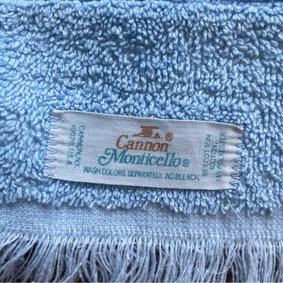 Vintage Cannon Monticello Blue Hand Towel - Picture 4 of 6